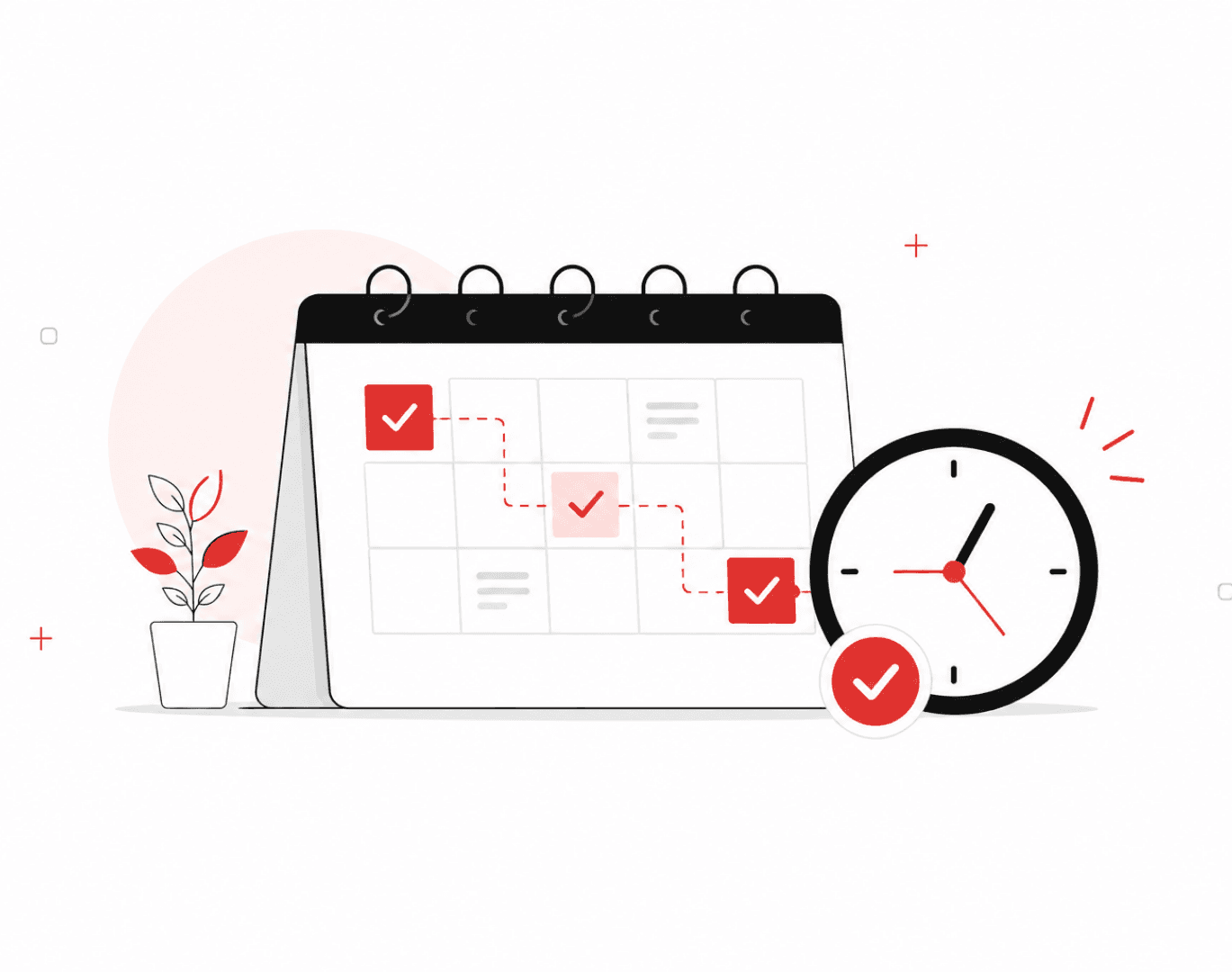 CRM implementation timeline illustration