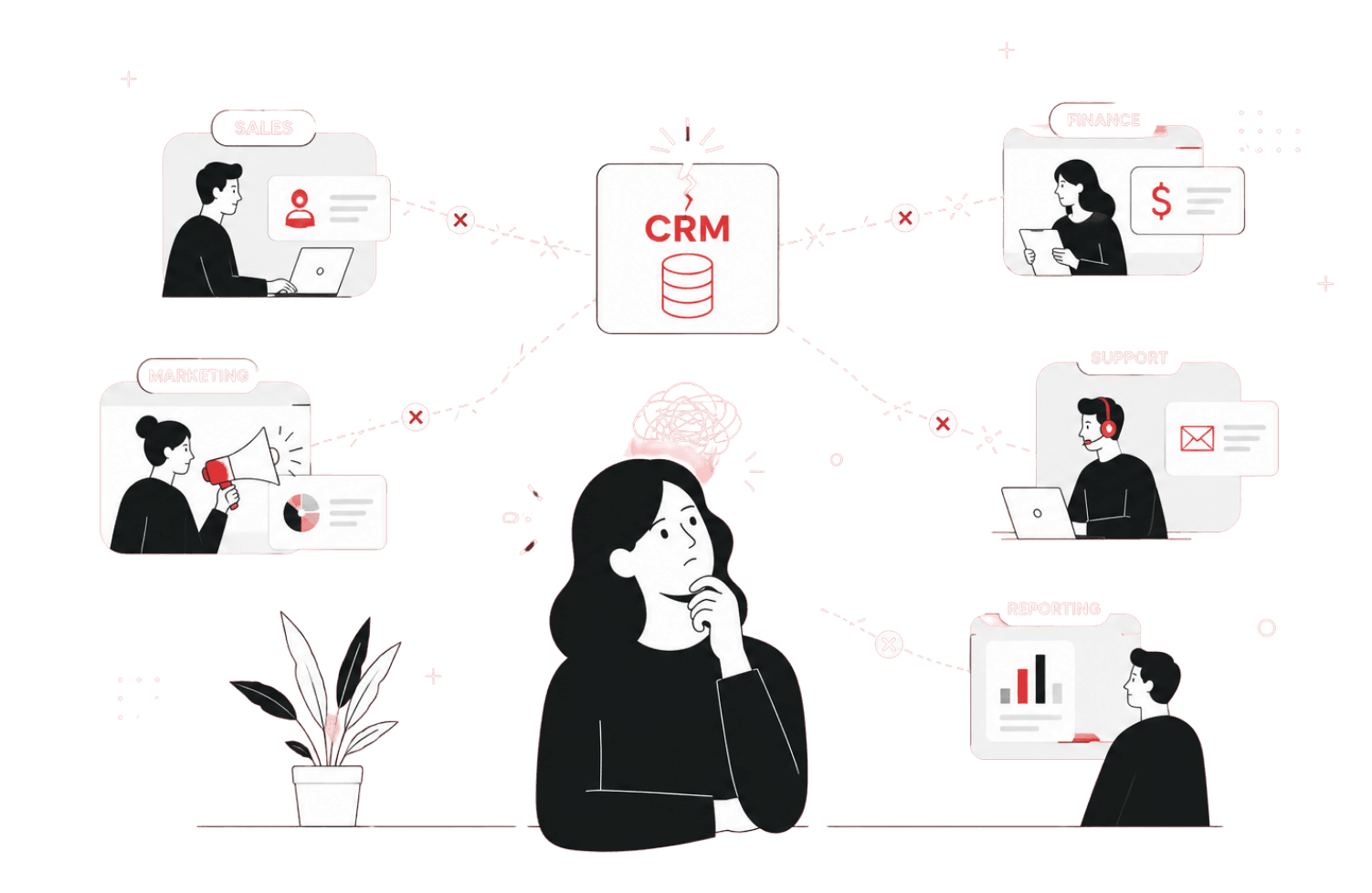 CRM implementation fit illustration